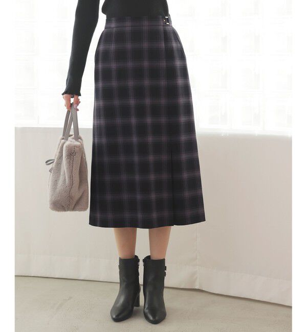 ANY SIS「ビューティサーモ2WAYストレッチチェック スカート」|スカート|ﾈｲﾋﾞｰﾀ