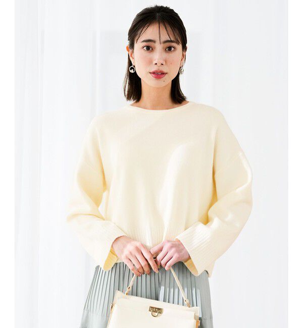 ANY SIS「リブポイント ニット」|ニット・セーター|アイボリー