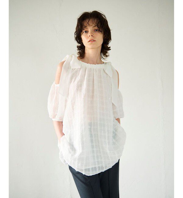 GRACE CONTINENTAL「チュールフリルフレアトップ」|その他|