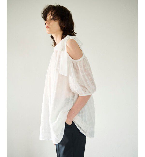 GRACE CONTINENTAL「チュールフリルフレアトップ」|その他|