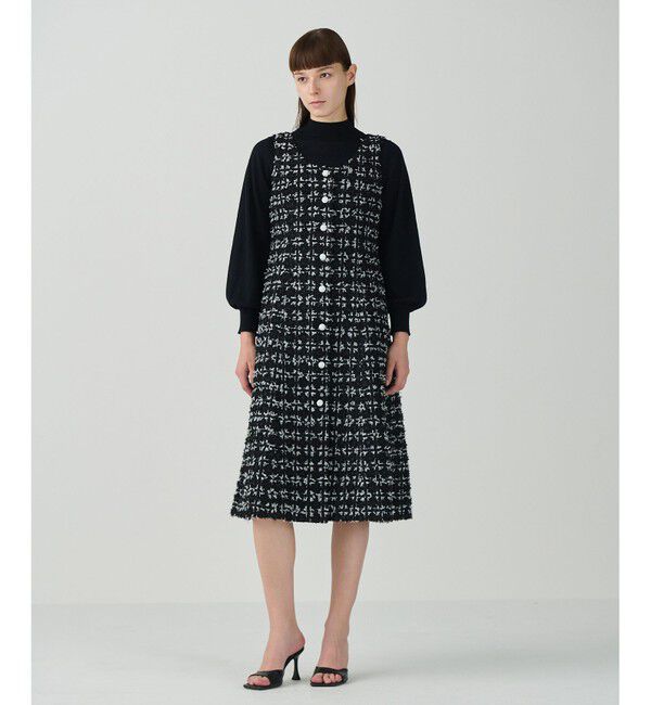 Grace Class「TweedDress」|ワンピース|ブラック