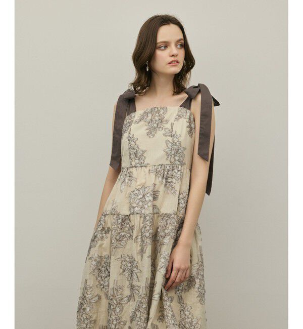 GRACE CONTINENTAL「シアージャガードティアードワンピース」|ワンピース|