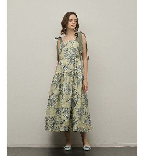 GRACE CONTINENTAL「シアージャガードティアードワンピース」|ワンピース|