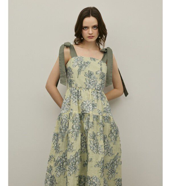 GRACE CONTINENTAL「シアージャガードティアードワンピース」|ワンピース|