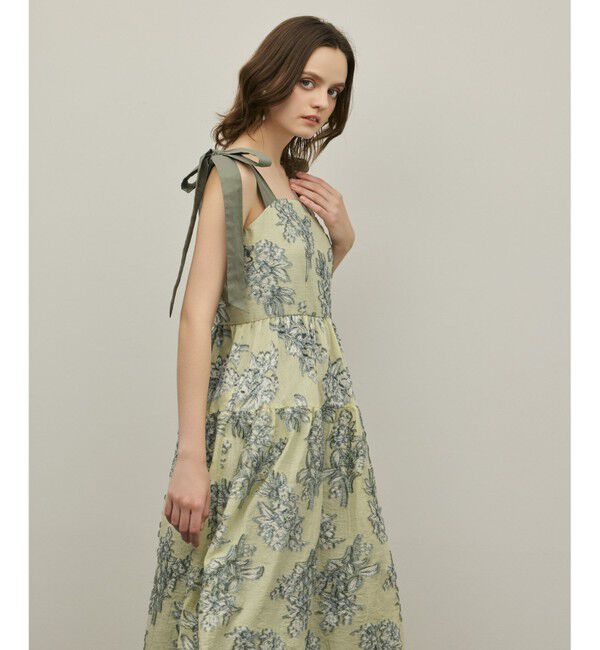 GRACE CONTINENTAL「シアージャガードティアードワンピース」|ワンピース|