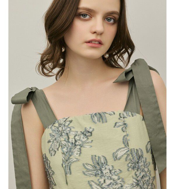 GRACE CONTINENTAL「シアージャガードティアードワンピース」|ワンピース|