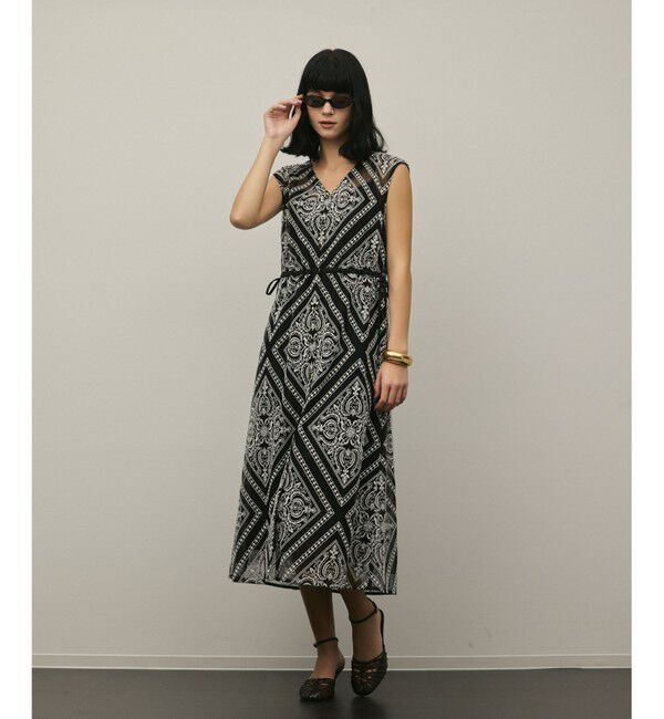 Diagram「刺繍ジレワンピース」|ワンピース|ブラック