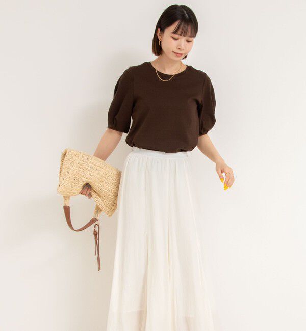 NOLLEY'S「高機能 LA＋スムース5分袖プルオーバーカットソー」|Tシャツ・カットソー|