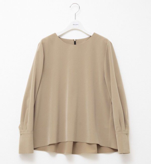 NOLLEY'S「《セットアップ対応》ウォッシャブルストレッチギャババックフレアブラウス」|シャツ・ブラウス|