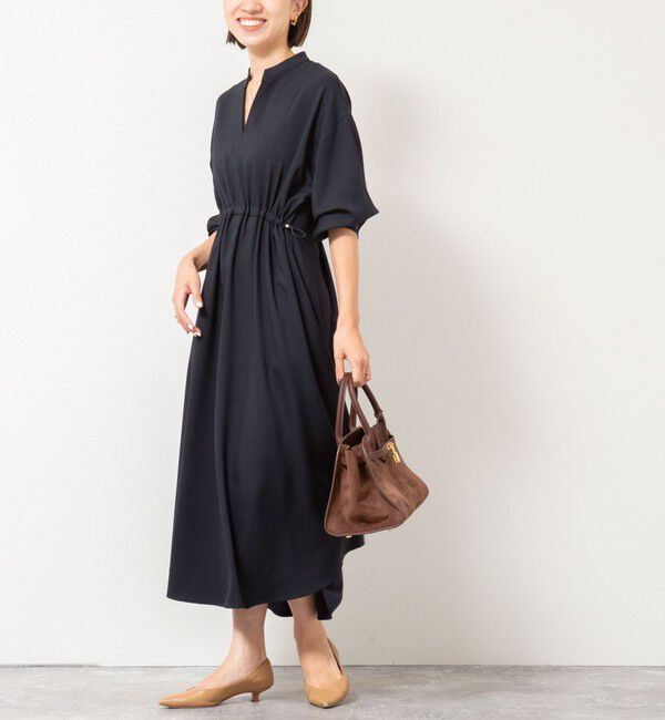 NOLLEY'S「【一部WEB限定色アイテム】ウォッシャブルシャツワンピース」|ワンピース|ネイビー