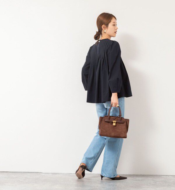 NOLLEY'S「ウォッシャブルタックフレアーブラウス」|シャツ・ブラウス|