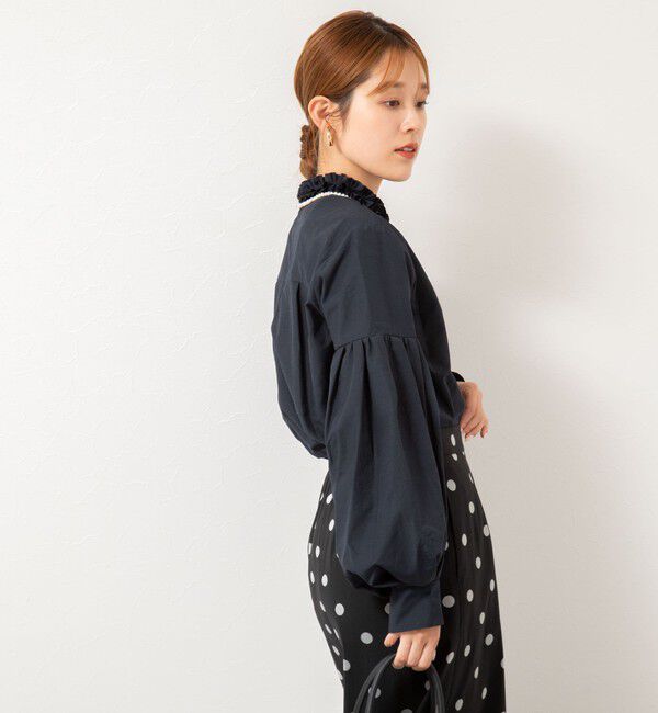 NOLLEY'S「【MARILYN MOON/マリリーンムーン】タックフリルボリュームブラウス」|シャツ・ブラウス|