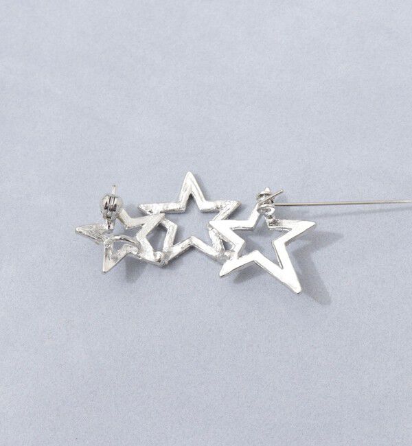 grace grace「【grace grace/グラスグラス】3スターパヴェブローチ」|ブローチ・コサージュ|