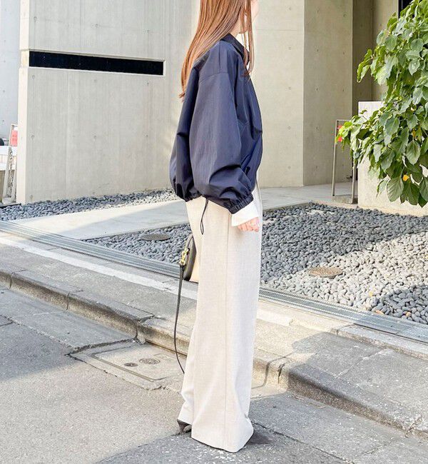 NOLLEY'S sophi「《セットアップ対応》ウォッシャブルドライシャークタックワイドパンツ」|その他|