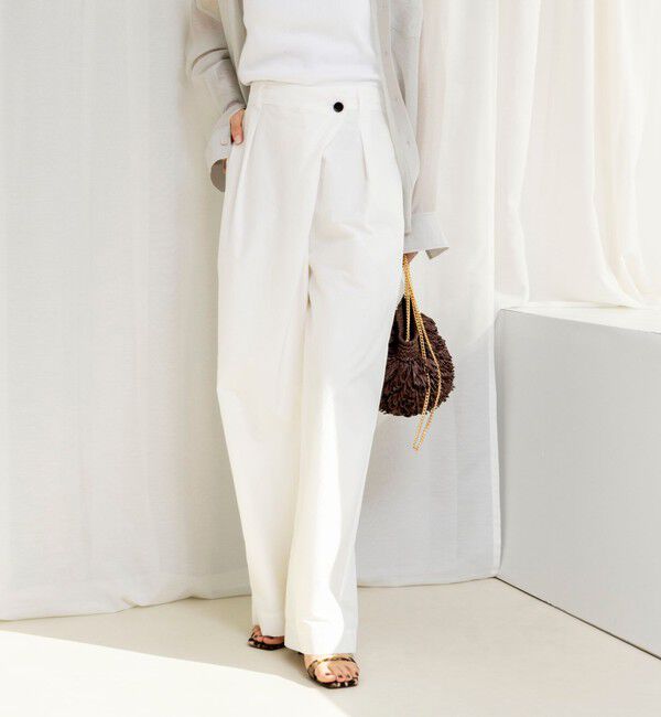 NOLLEY'S「【一部WEB限定サイズ】ウォッシャブル撥水ワイドラップパンツ」|その他|