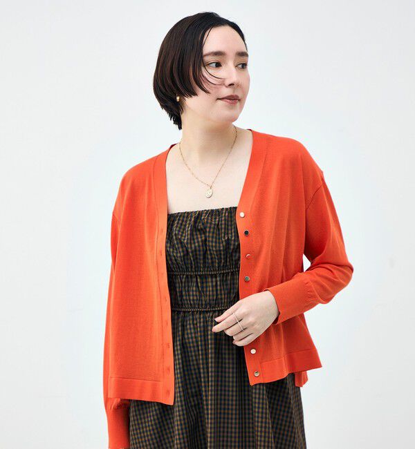 NOLLEY'S「【一部WEB限定カラー】《手洗い可能》エアリータッチゆったりVネックカーディガン」|カーディガン|