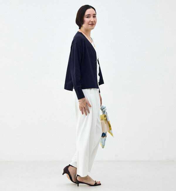 NOLLEY'S「【一部WEB限定カラー】《手洗い可能》エアリータッチゆったりVネックカーディガン」|カーディガン|