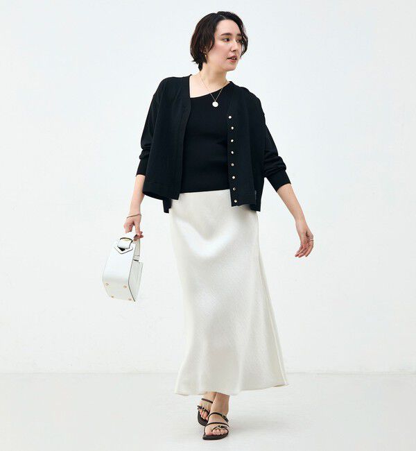 NOLLEY'S「【一部WEB限定カラー】《手洗い可能》エアリータッチゆったりVネックカーディガン」|カーディガン|