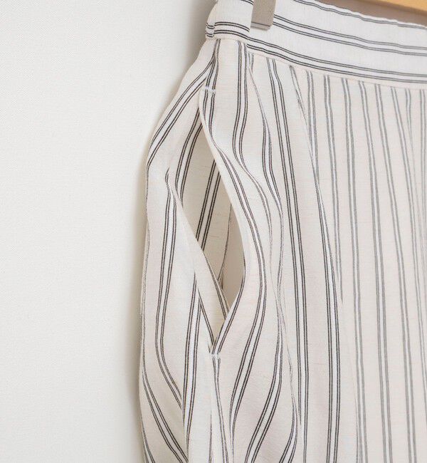 NOLLEY'S「《セットアップ対応》ウォッシャブルストライプフレアスカート」|フレア|