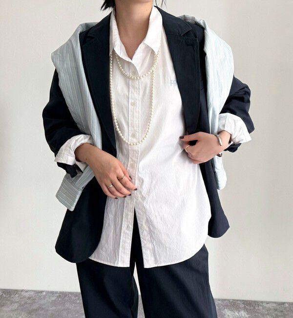 fredy emue「FR刺繍オックスコンパクトシャツ」|シャツ・ブラウス|