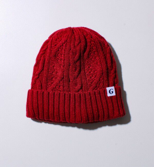 GLOSTER「【GLOSTER/グロスター】裏ボア ケーブルワッチ ニット帽」|ニット帽|