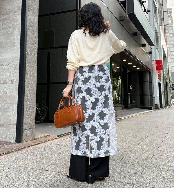 fredy emue「フラワーモチーフレイヤードスカート」|スカート|