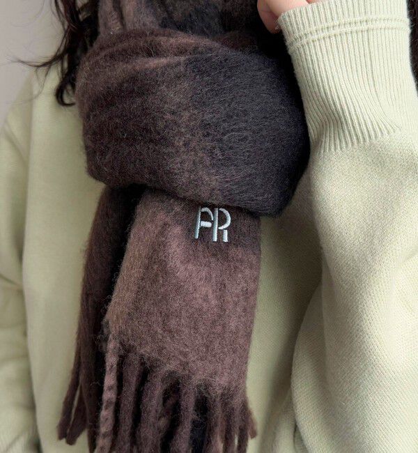 fredy emue「ライトブークレチェックマフラー45」|マフラー|