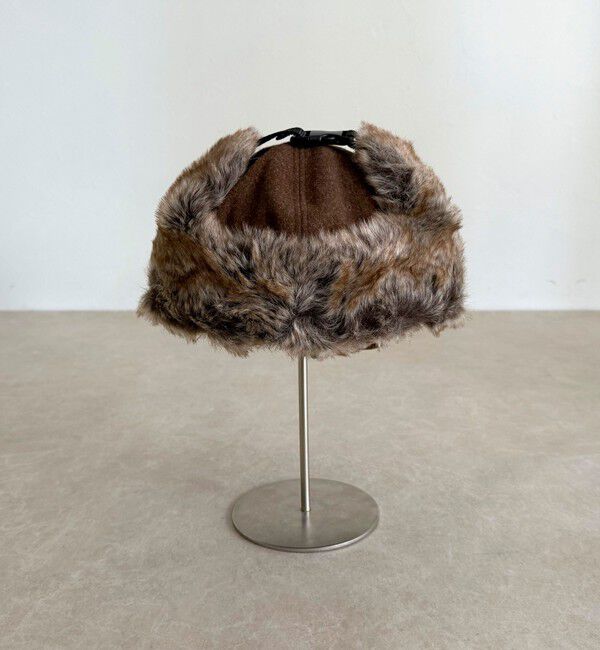 fredy emue「ファーツイードフライトキャップ」|キャップ・キャスケット|