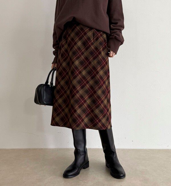 fredy emue「チェックミディスカート」|スカート|