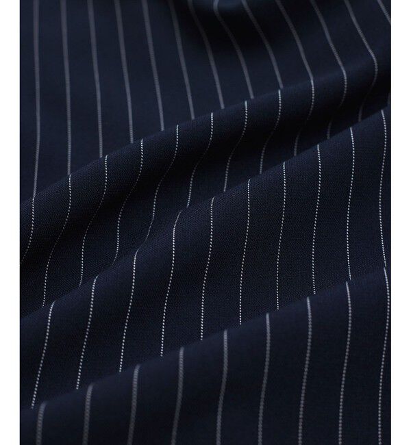 VIS「【接触冷感/UVケア】ピンストライプリラックスワイドパンツ」|チノ|