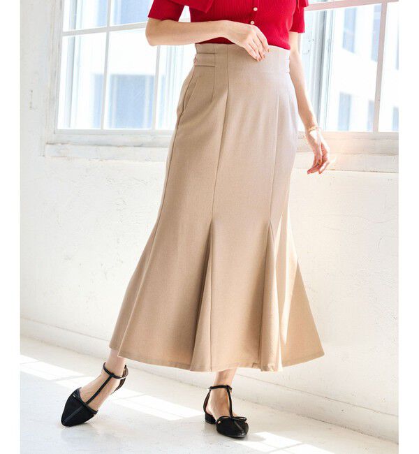 VIS「【美easy】ウーリッシュマーメイドスカート【セットアップ対応/洗える】」|スカート|