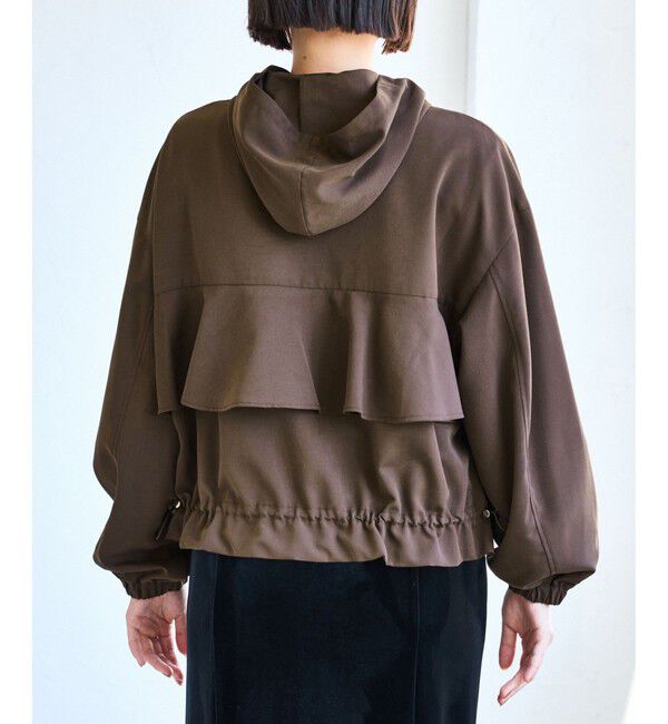 VIS「【WEB限定】バックフリルライトフードブルゾン」|ブルゾン・スタジャン|