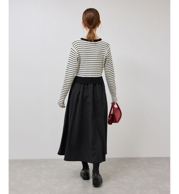 Rope&rsquo;Picnic「【新色追加】メタル釦ドッキングワンピース」|ワンピース|