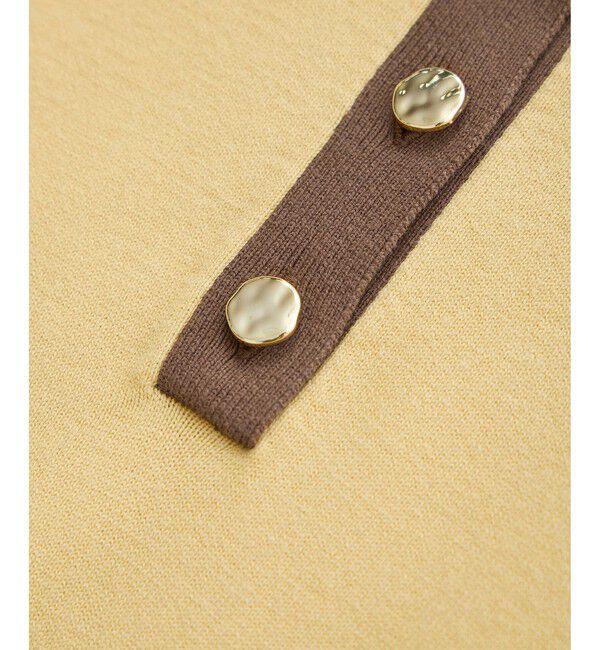 Rope&rsquo;Picnic「配色スキッパーニットワンピース」|ワンピース|