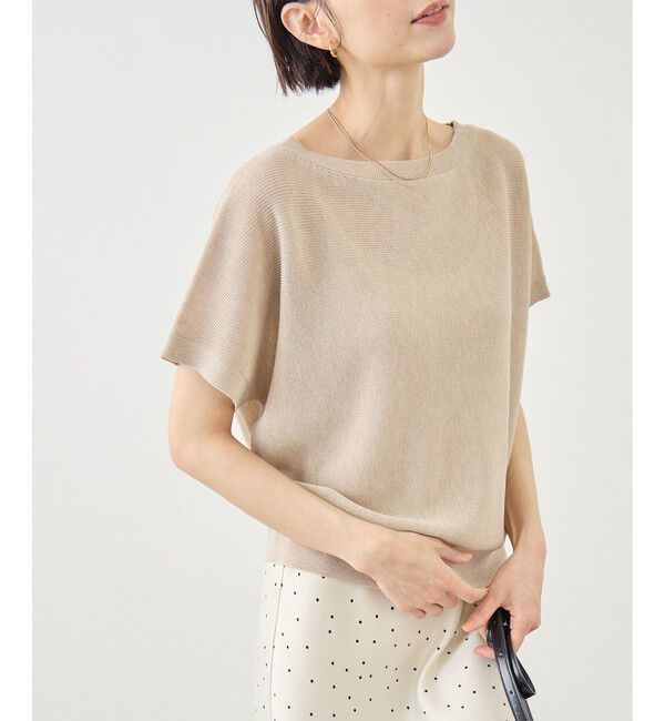 Rope&rsquo;Picnic「MIXヤーン片畦ドルマンニットプルオーバー」|ニット・セーター|