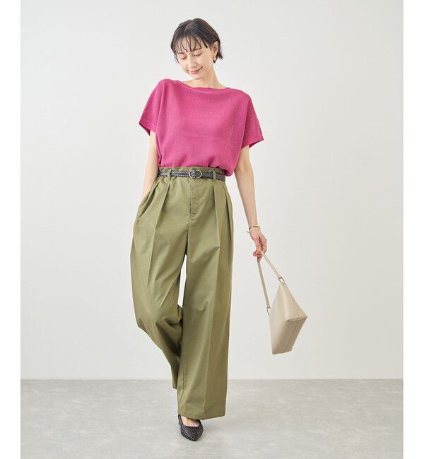 Rope&rsquo;Picnic「MIXヤーン片畦ドルマンニットプルオーバー」|ニット・セーター|