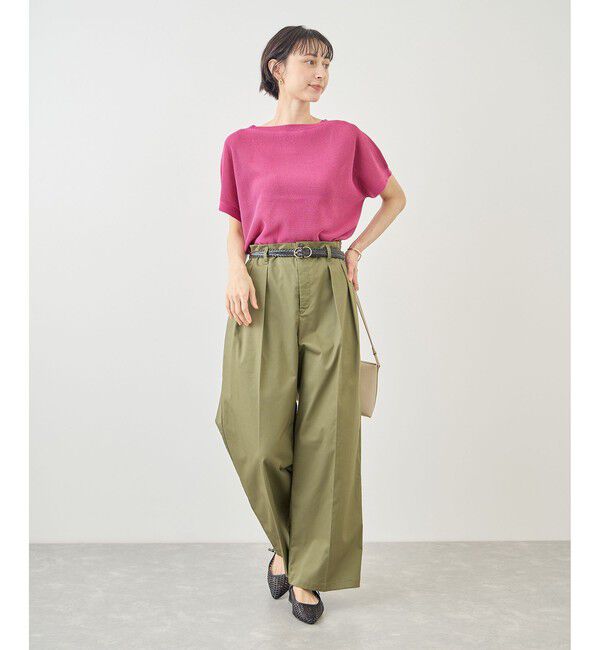 Rope&rsquo;Picnic「MIXヤーン片畦ドルマンニットプルオーバー」|ニット・セーター|