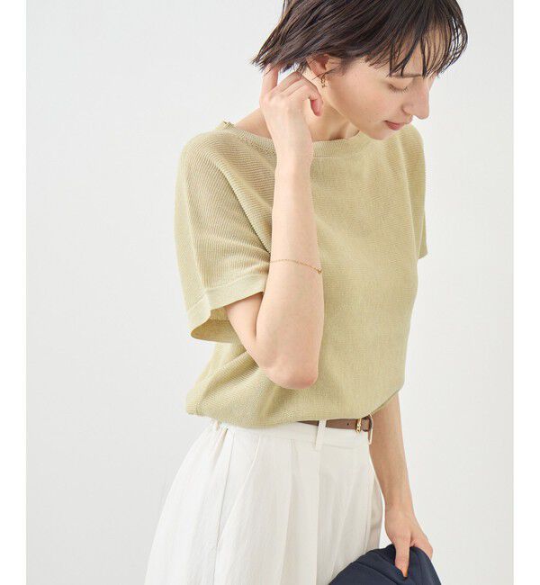 Rope&rsquo;Picnic「MIXヤーン片畦ドルマンニットプルオーバー」|ニット・セーター|