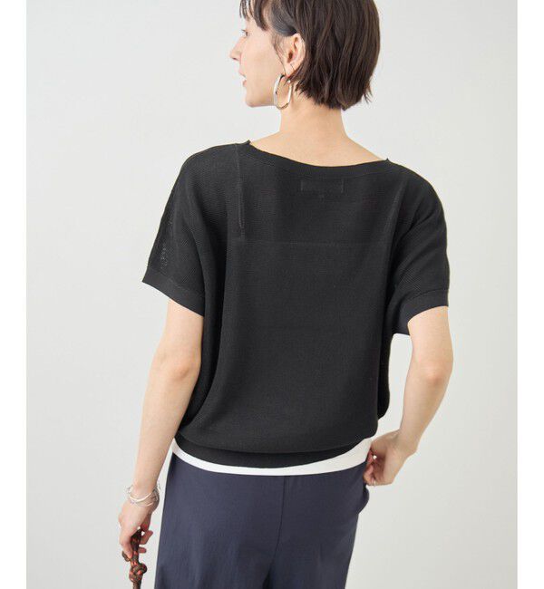 Rope&rsquo;Picnic「MIXヤーン片畦ドルマンニットプルオーバー」|ニット・セーター|