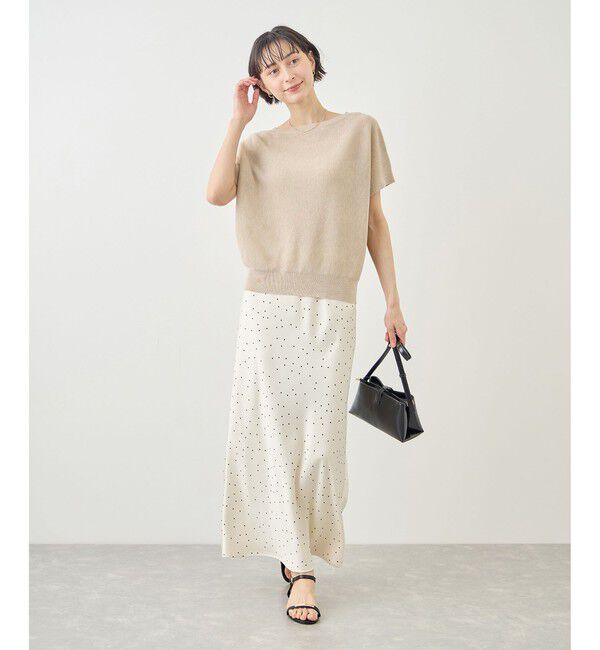 Rope&rsquo;Picnic「MIXヤーン片畦ドルマンニットプルオーバー」|ニット・セーター|