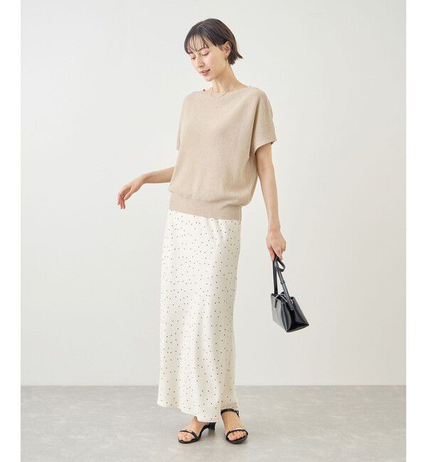 Rope&rsquo;Picnic「MIXヤーン片畦ドルマンニットプルオーバー」|ニット・セーター|