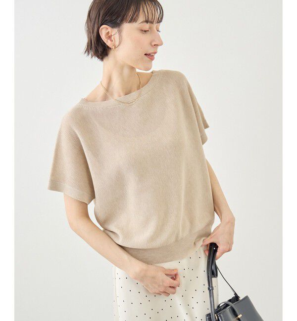 Rope&rsquo;Picnic「MIXヤーン片畦ドルマンニットプルオーバー」|ニット・セーター|