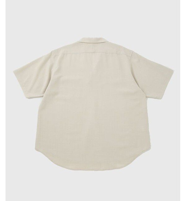 ADAM ET ROPE'「【WEB限定】リネンライク フロントタック スキッパーシャツ / 防シワ / ユニセックス」|シャツ・ブラウス|