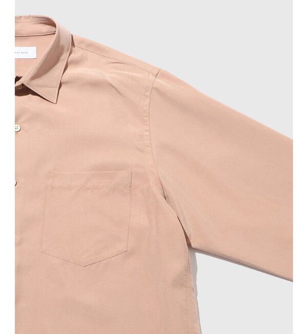 ADAM ET ROPE'「スエードタッチ レーヨン レギュラーカラーシャツ」|シャツ・ブラウス|