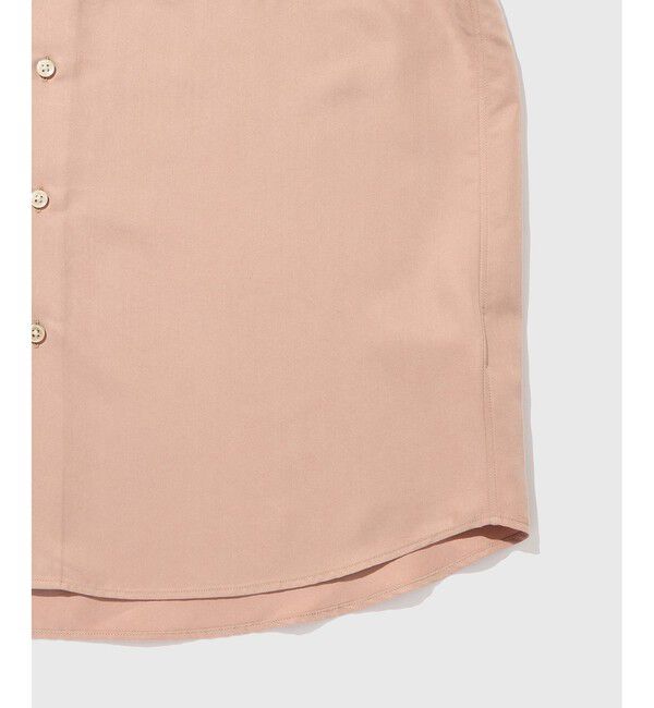 ADAM ET ROPE'「スエードタッチ レーヨン レギュラーカラーシャツ」|シャツ・ブラウス|