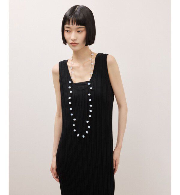 ADAM ET ROPE'「ランダムリブタンクワンピース」|ワンピース|