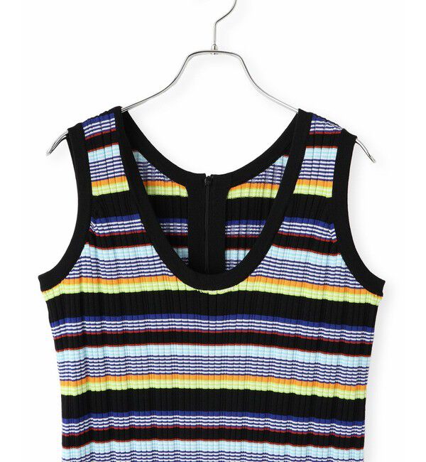 ADAM ET ROPE'「ランダムリブタンクワンピース」|ワンピース|