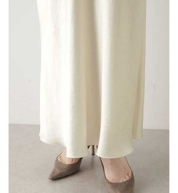  「サテンフレアスカート」|スカート|