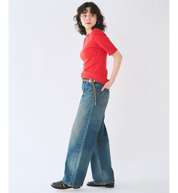  「半袖クルーネックテレコカットソー」|Tシャツ・カットソー|