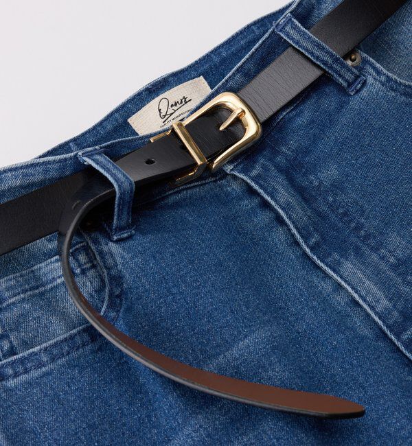  「《前後2WAY/2色使い出来る◎》リバーシブルベルト」|ベルト|ブラック